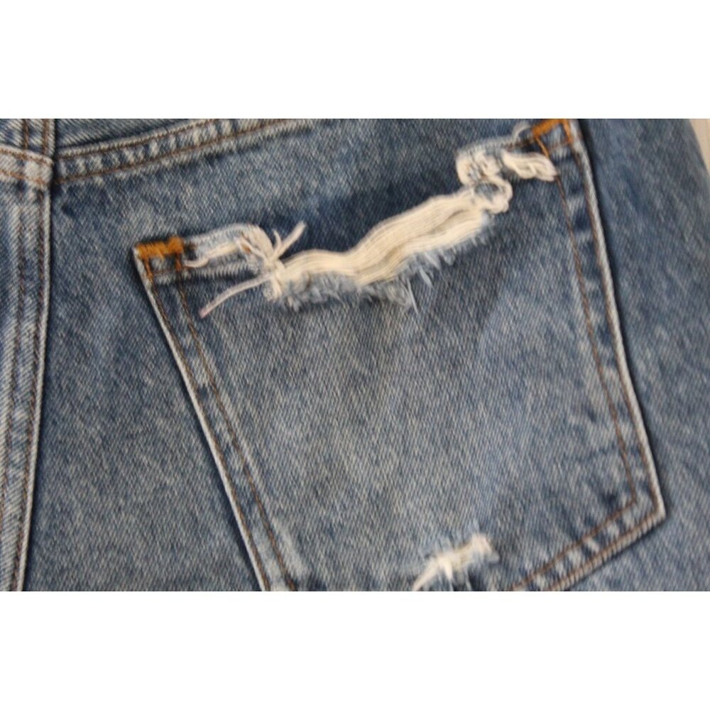 Abercrombie & Fitch The Boyfriend Short Mid Rise Distressed Raw Hem Size 27/4 - Picture 3 of 7